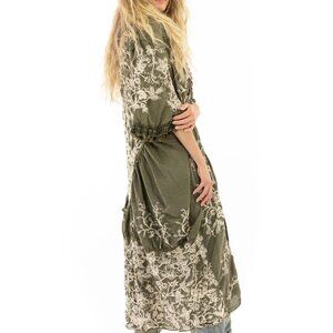 Magnolia Pearl Olive Embroidered Coat